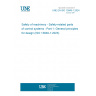 UNE EN ISO 13849-1:2024 Safety of machinery - Safety-related parts of control systems - Part 1: General principles for design (ISO 13849-1:2023)