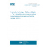 UNE EN 50174-2:2009/A1:2011 Information technology - Cabling installation -- Part 2: Installation planning and practices inside buildings (Endorsed by AENOR in October of 2013.) UNE EN 50174-2:2009/A1:2011 Information technology - Cabling installation -- Part 2: Installation planning and practices inside buildings (Endorsed by AENOR in October of 2013.)