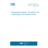 UNE EN 14187-7:2020 Cold applied joint sealants - Test methods - Part 7: Determination of the resistance to flame