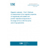 UNE EN 60404-6:2004 Magnetic materials -- Part 6: Methods of measurement of the magnetic properties of magnetically soft metallic and powder materials at frequencies in the range 20 Hz to 200 kHz by the use of ring specimens UNE EN 60404-6:2004 Magnetic materials -- Part 6: Methods of measurement of the magnetic properties of magnetically soft metallic and powder materials at frequencies in the range 20 Hz to 200 kHz by the use of ring specimens