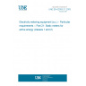 UNE EN 62053-21:2003 Electricity metering equipment (a.c.) - Particular requirements -- Part 21: Static meters for active energy (classes 1 and 2) UNE EN 62053-21:2003 Electricity metering equipment (a.c.) - Particular requirements -- Part 21: Static meters for active energy (classes 1 and 2)