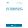 UNE EN ISO 283:2015 Textile conveyor belts - Full thickness tensile strength, elongation at break and elongation at the reference load - Test method (ISO 283:2015) (Endorsed by AENOR in January of 2016.) UNE EN ISO 283:2015 Textile conveyor belts - Full thickness tensile strength, elongation at break and elongation at the reference load - Test method (ISO 283:2015) (Endorsed by AENOR in January of 2016.)