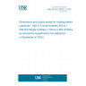 UNE EN IEC 60072-2:2025 Dimensions and output series for rotating electrical machines - Part 2: Frame numbers 355 to 1 000 and flange numbers 1 180 to 2 360 (Endorsed by Asociación Española de Normalización in December of 2025.)
