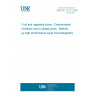 UNE EN 12137:2000 Fruit and vegetable juices - Determination of tartaric acid in grape juices - Method by high performance liquid chromatography UNE EN 12137:2000 Fruit and vegetable juices - Determination of tartaric acid in grape juices - Method by high performance liquid chromatography