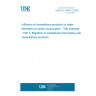UNE EN 14944-3:2008 Influence of cementitious products on water intended for human consumption - Test methods - Part 3: Migration of substances from factory-made cementititous products UNE EN 14944-3:2008 Influence of cementitious products on water intended for human consumption - Test methods - Part 3: Migration of substances from factory-made cementititous products