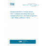 UNE EN ISO 10993-1:2010/AC:2010 Biological evaluation of medical devices - Part 1: Evaluation and testing within a risk management process - Technical Corrigendum 1 (ISO 10993-1:2009/Cor 1:2010) UNE EN ISO 10993-1:2010/AC:2010 Biological evaluation of medical devices - Part 1: Evaluation and testing within a risk management process - Technical Corrigendum 1 (ISO 10993-1:2009/Cor 1:2010)
