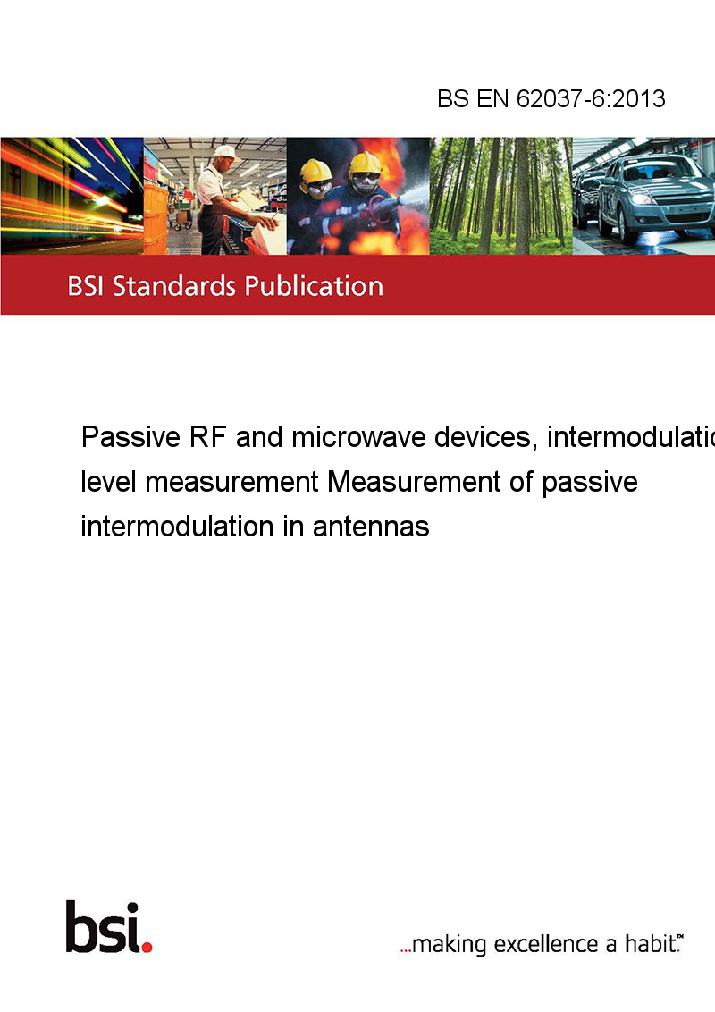 BS EN 6203762013 Passive RF and microwave devices, intermodulation