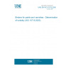 UNE EN ISO 15715:2026 Binders for paints and varnishes - Determination of turbidity (ISO 15715:2025)