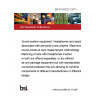 BS EN 50332-2:2013 Sound system equipment: Headphones and earphones associated with personal music players. Maximum sound pressure level measurement methodology Matching of sets with headphones if either or both are offered separately, or are offered as one package equipment but with standardised connectors between the two allowing to combine components of different manufacturers or different design