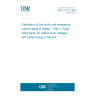 UNE 21191-3:2003 Calculation of the cyclic and emergency current rating of cables  - Part 3: Cyclic rating factor for cables of all voltages, with partial drying of the soil