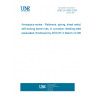 UNE EN 4590:2005 Aerospace series - Retainers, spring, sheet metal, for self-locking barrel nuts, in corrosion resisting steel, passivated (Endorsed by AENOR in March of 2006.)