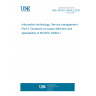 UNE ISO/IEC 20000-3:2015 Information technology — Service management — Part 3: Guidance on scope definition and applicability of ISO/IEC 20000-1 UNE ISO/IEC 20000-3:2015 Information technology — Service management — Part 3: Guidance on scope definition and applicability of ISO/IEC 20000-1