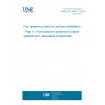 UNE EN 1366-11:2019 Fire resistance tests for service installations - Part 11: Fire protective systems for cable systems and associated components UNE EN 1366-11:2019 Fire resistance tests for service installations - Part 11: Fire protective systems for cable systems and associated components
