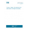 UNE EN 1728:2013 Furniture - Seating - Test methods for the determination of strength and durability