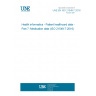 UNE EN ISO 21549-7:2018 Health informatics - Patient healthcard data - Part 7: Medication data (ISO 21549-7:2016) UNE EN ISO 21549-7:2018 Health informatics - Patient healthcard data - Part 7: Medication data (ISO 21549-7:2016)