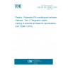 UNE EN ISO 16396-1:2015 Plastics - Polyamide (PA) moulding and extrusion materials - Part 1: Designation system, marking of products and basis for specifications (ISO 16396-1:2015)