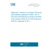 UNE EN 61937-10:2011 Digital audio - Interface for non-linear PCM encoded audio bitstreams applying IEC 60958 - Part 10: Non-linear PCM bitstreams according to the MPEG-4 Audio Lossless Coding (ALS) format (Endorsed by AENOR in September of 2011.) UNE EN 61937-10:2011 Digital audio - Interface for non-linear PCM encoded audio bitstreams applying IEC 60958 - Part 10: Non-linear PCM bitstreams according to the MPEG-4 Audio Lossless Coding (ALS) format (Endorsed by AENOR in September of 2011.)