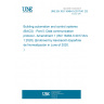 UNE EN ISO 16484-5:2017/A1:2020 Building automation and control systems (BACS) - Part 5: Data communication protocol - Amendment 1 (ISO 16484-5:2017/Amd 1:2020) (Endorsed by Asociación Española de Normalización in June of 2020.) UNE EN ISO 16484-5:2017/A1:2020 Building automation and control systems (BACS) - Part 5: Data communication protocol - Amendment 1 (ISO 16484-5:2017/Amd 1:2020) (Endorsed by Asociación Española de Normalización in June of 2020.)
