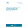 UNE EN 681-2/A1:2002 Elastomeric seals- Material requrements for pipe joint seals used in water and drainage applications-Part 2: Thermoplastic elastomers.