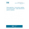 UNE EN 50129:2005 CORR:2010 Railway applications - Communication, signalling and processing systems - Safety related electronic systems for signalling UNE EN 50129:2005 CORR:2010 Railway applications - Communication, signalling and processing systems - Safety related electronic systems for signalling