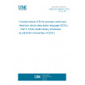 UNE EN 61804-5:2015 Function blocks (FB) for process control and electronic device description language (EDDL) - Part 5: EDDL Builtin library (Endorsed by AENOR in November of 2015.) UNE EN 61804-5:2015 Function blocks (FB) for process control and electronic device description language (EDDL) - Part 5: EDDL Builtin library (Endorsed by AENOR in November of 2015.)