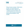 UNE EN ISO 14720-1:2026 - Testing of ceramic materials - Determination of sulfur in non-oxidic ceramic raw materials and ceramic materials - Part 1: Infrared measurement methods (ISO 14720-1:2026) (Endorsed by Asociación Española de Normalización in May of 2026.) UNE EN ISO 14720-1:2026 - Testing of ceramic materials - Determination of sulfur in non-oxidic ceramic raw materials and ceramic materials - Part 1: Infrared measurement methods (ISO 14720-1:2026) (Endorsed by Asociación Española de Normalización in May of 2026.)